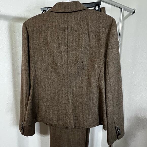 Vintage, Chaps Herringbone Wool Suit Set, Women's 12 - Picture 6 of 10